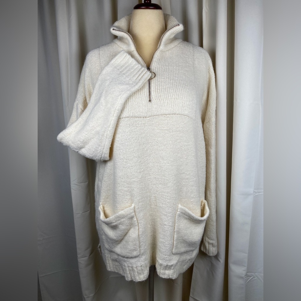 Entro Cream Cowl Neck Sweater
